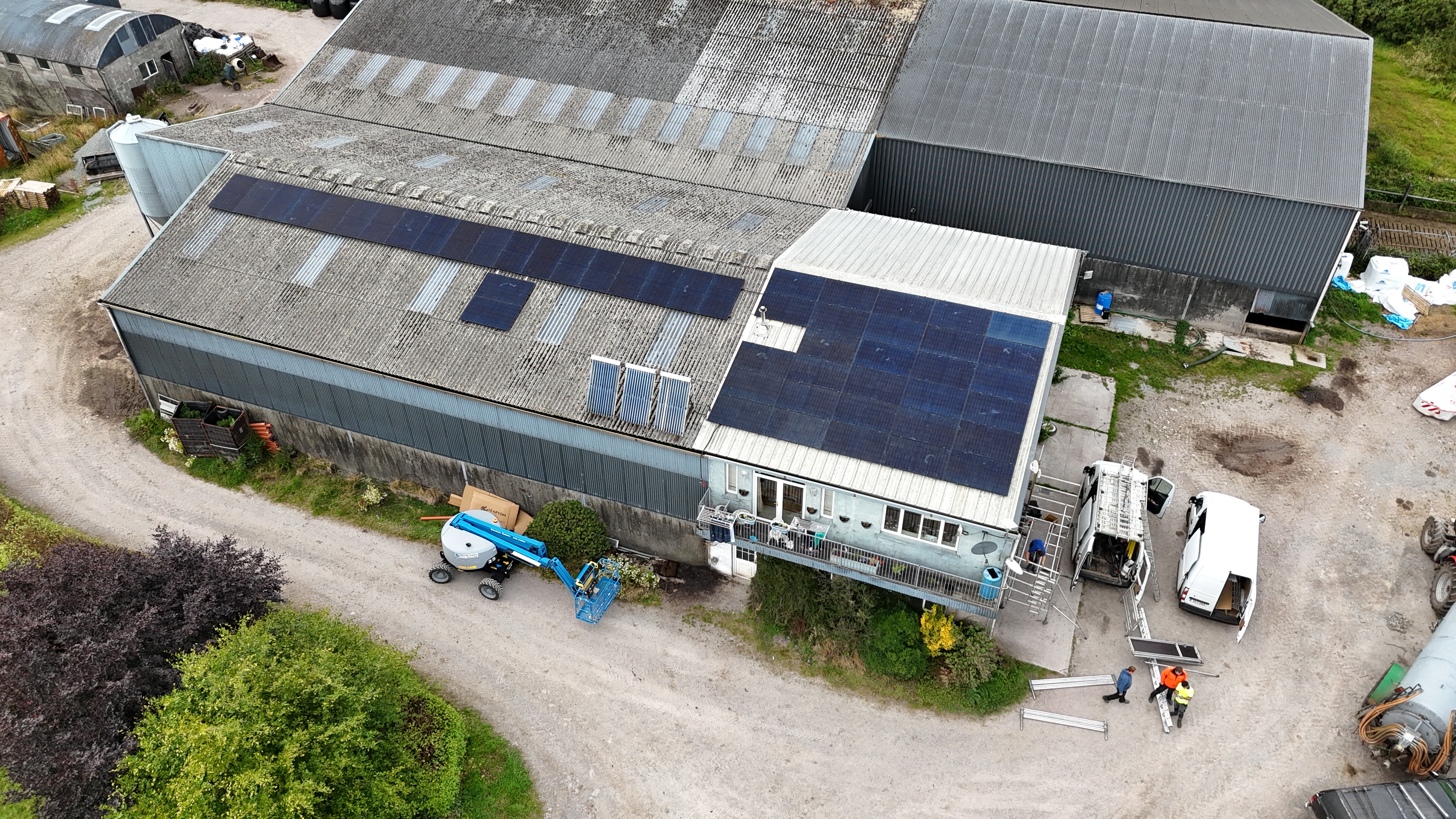Warehouse solar install Limerick