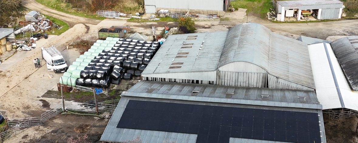 Agricultural farm solar install